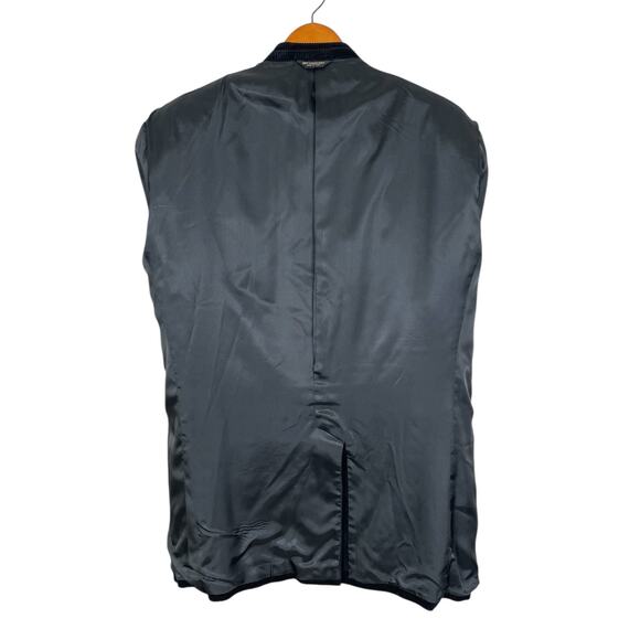 Chaps Ralph Lauren Cotton Corduroy Sport Coat Blazer Black Men's Sz 44L Classic - Picture 6 of 12